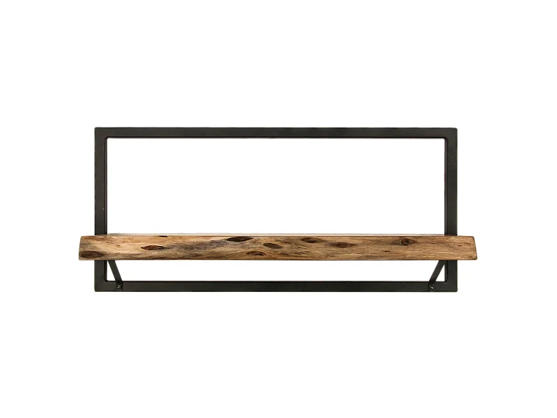 Étagère murale Levels live edge (bord brut) - Acacia/fer 70*22*32