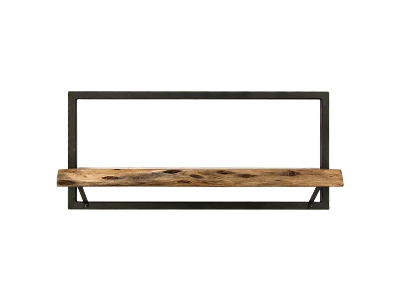 Étagère murale Levels live edge (bord brut) - Acacia/fer 70*22*32