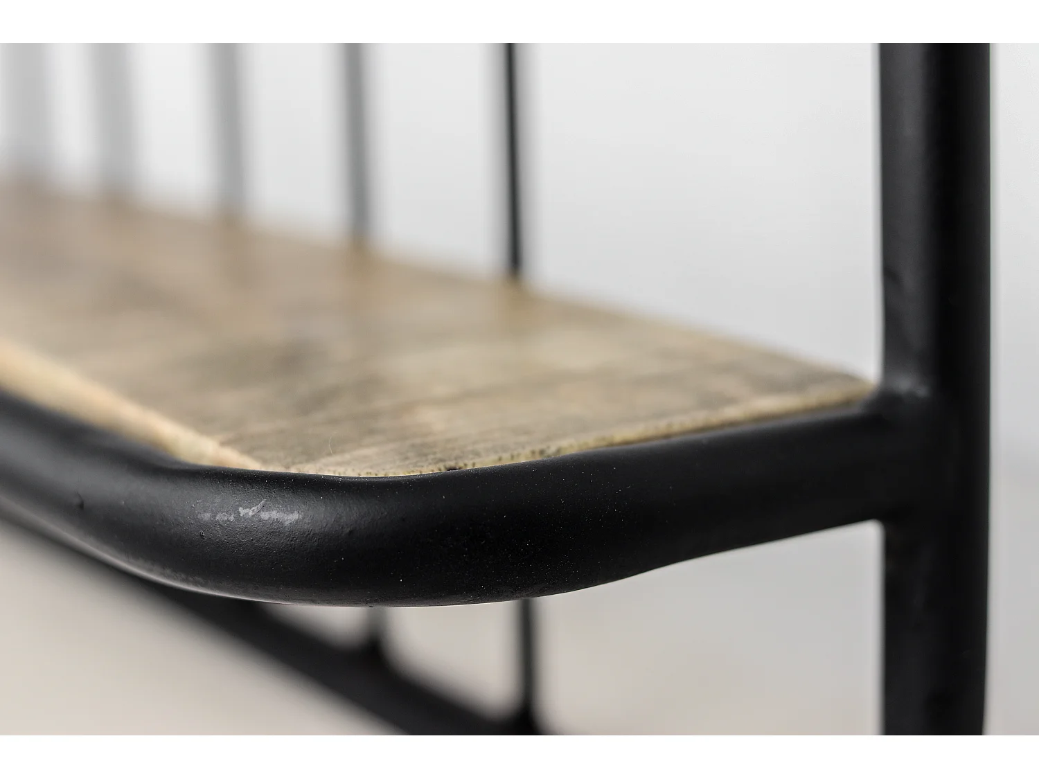 Étagère murale 2 tablettes - Bois de manguier/fer 50*12*50