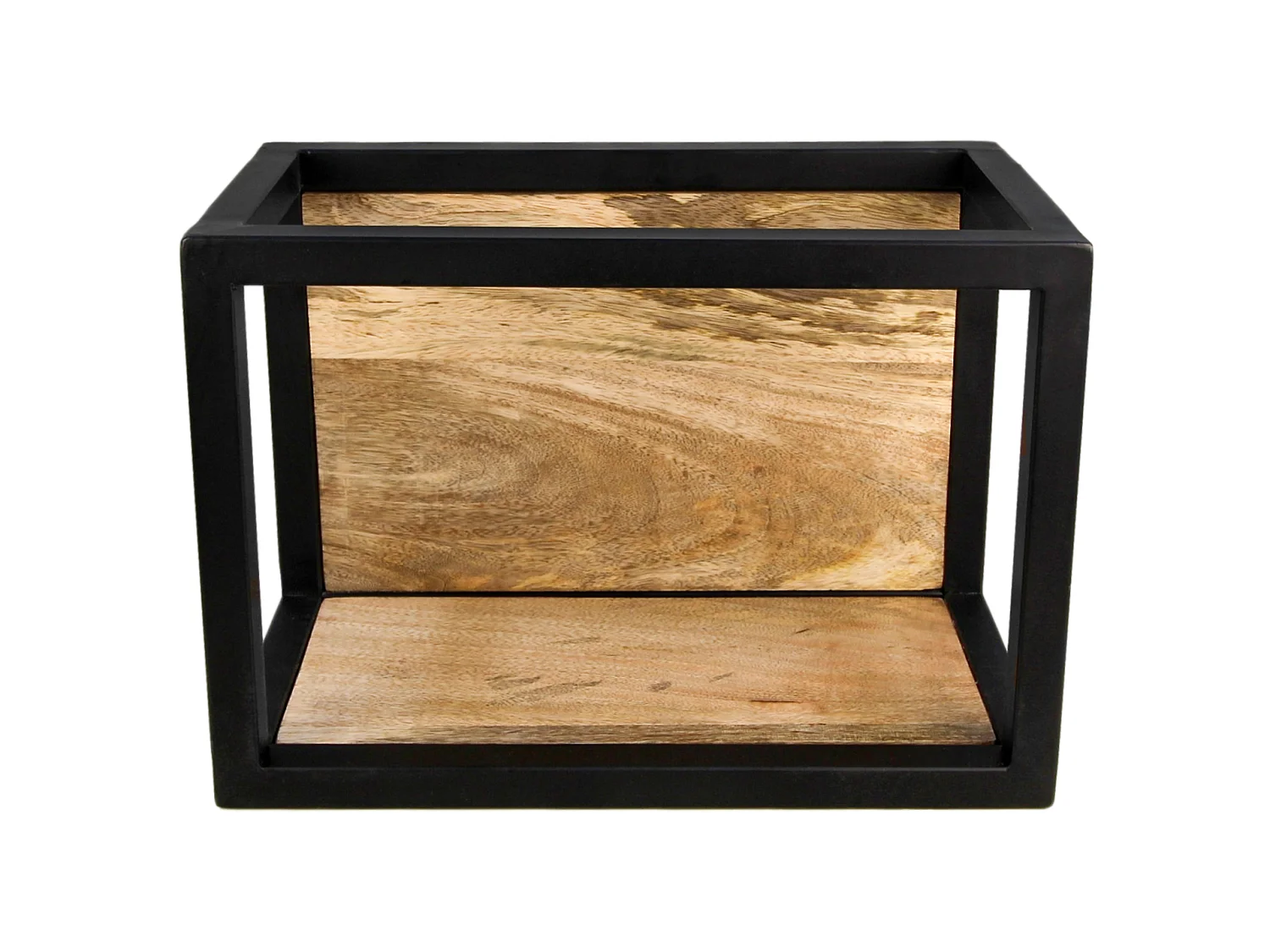 Boîte murale Levels - Bois de manguier/fer 35*18*25