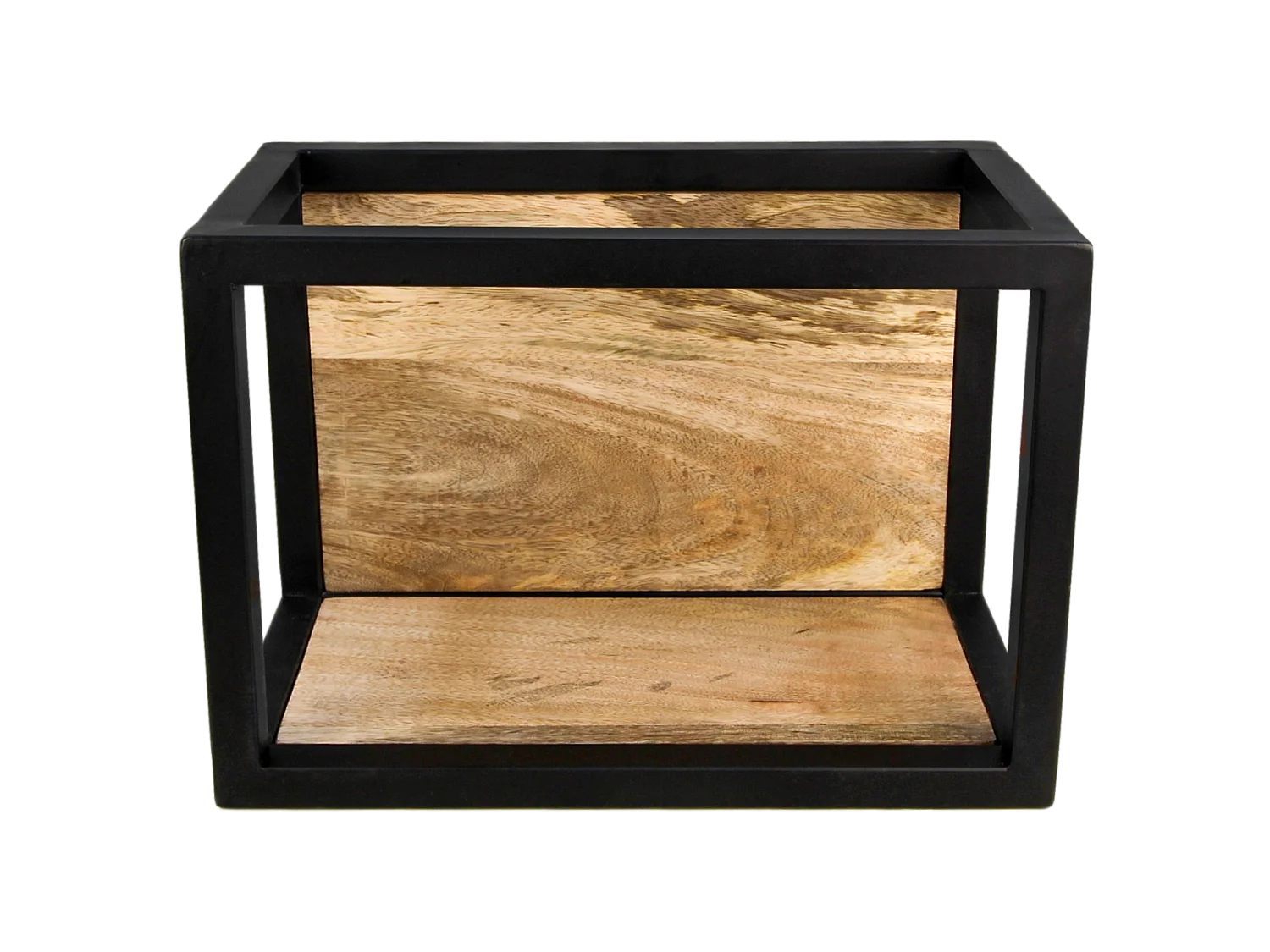 Boîte murale Levels - Bois de manguier/fer 35*18*25