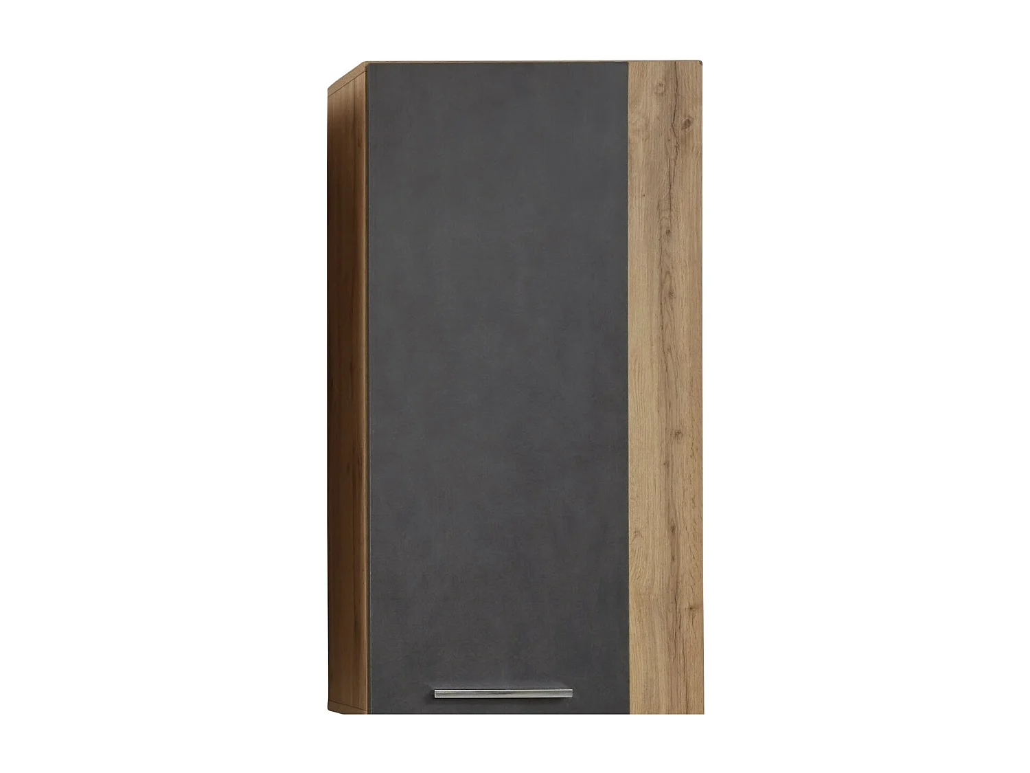 Meuble suspendu chêne Wotan et gris Roska