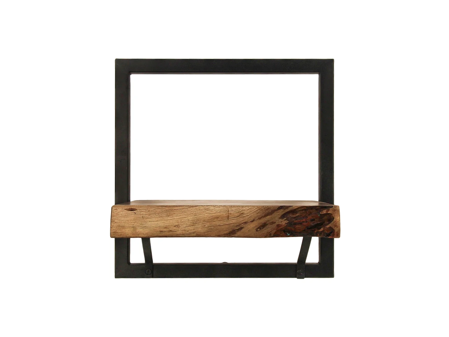 Étagère murale Levels live edge (bord brut) - Acacia/fer 32*22*32