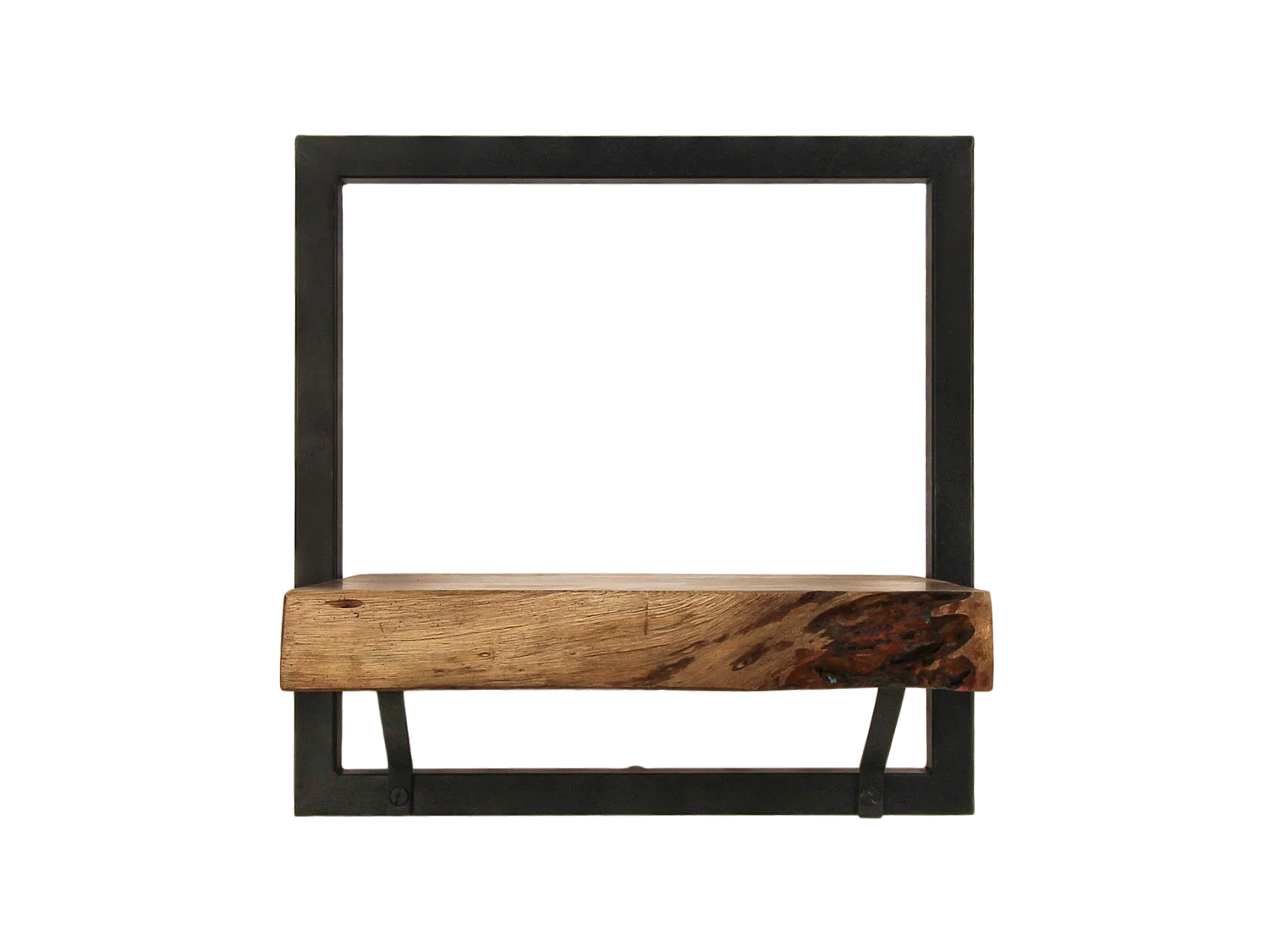 Étagère murale Levels live edge (bord brut) - Acacia/fer 32*22*32