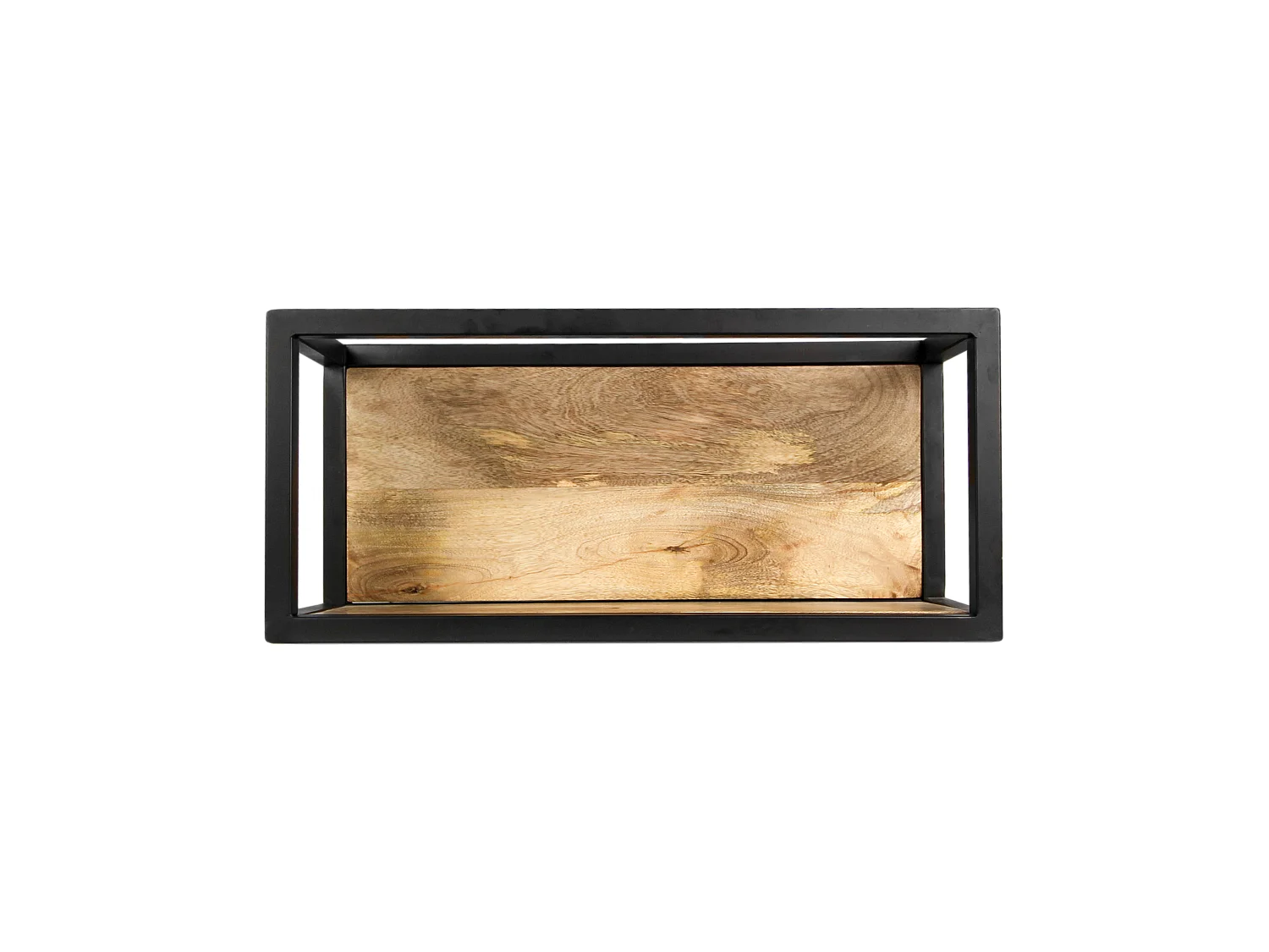Levels - Étagère murale - manguier et fer - 55 x 18 x 25 cm