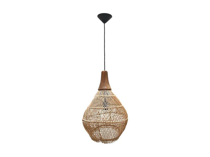 Suspension en rotin - 34x34x58 - Naturel - Rotin-Teck