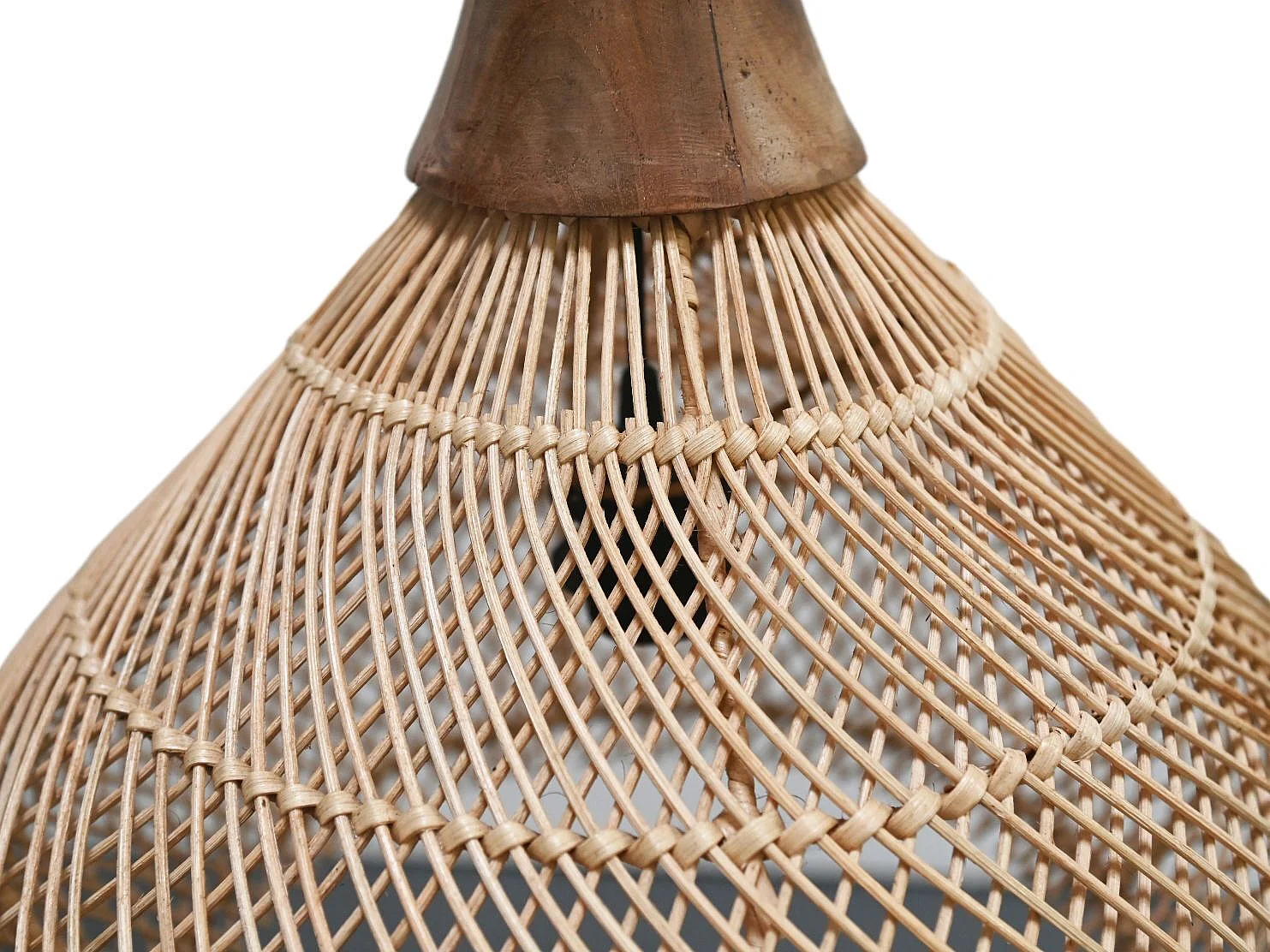 Suspension en rotin - 34x34x58 - Naturel - Rotin-Teck