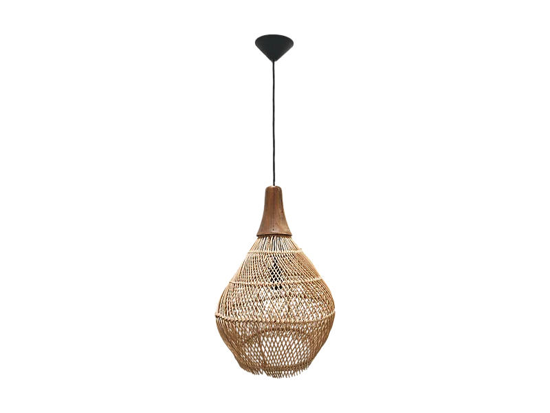 Suspension en rotin - 34x34x58 - Naturel - Rotin-Teck