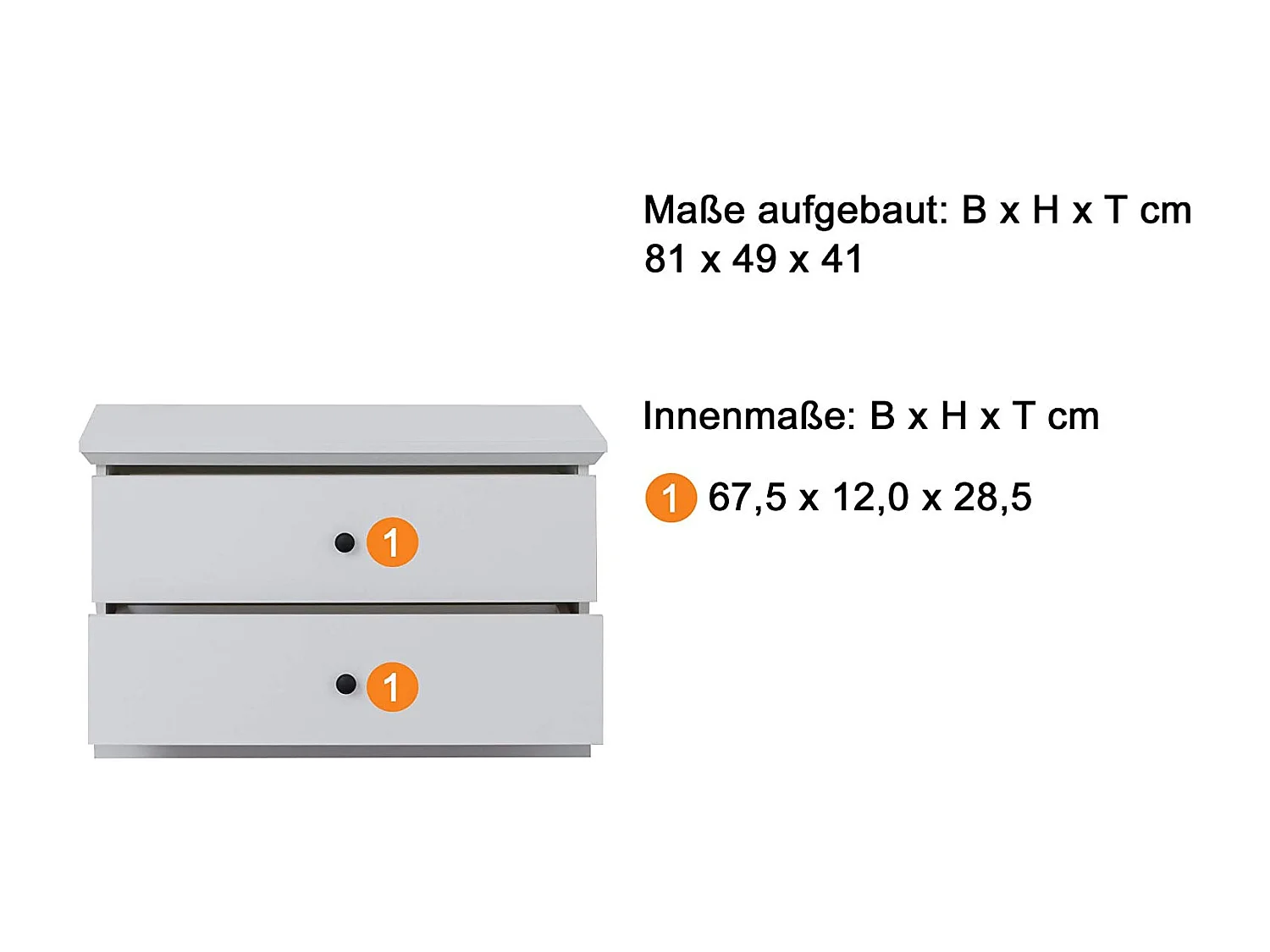 Meuble à chaussures 2 tiroirs blanc style campagnard moderne Valex 81cm