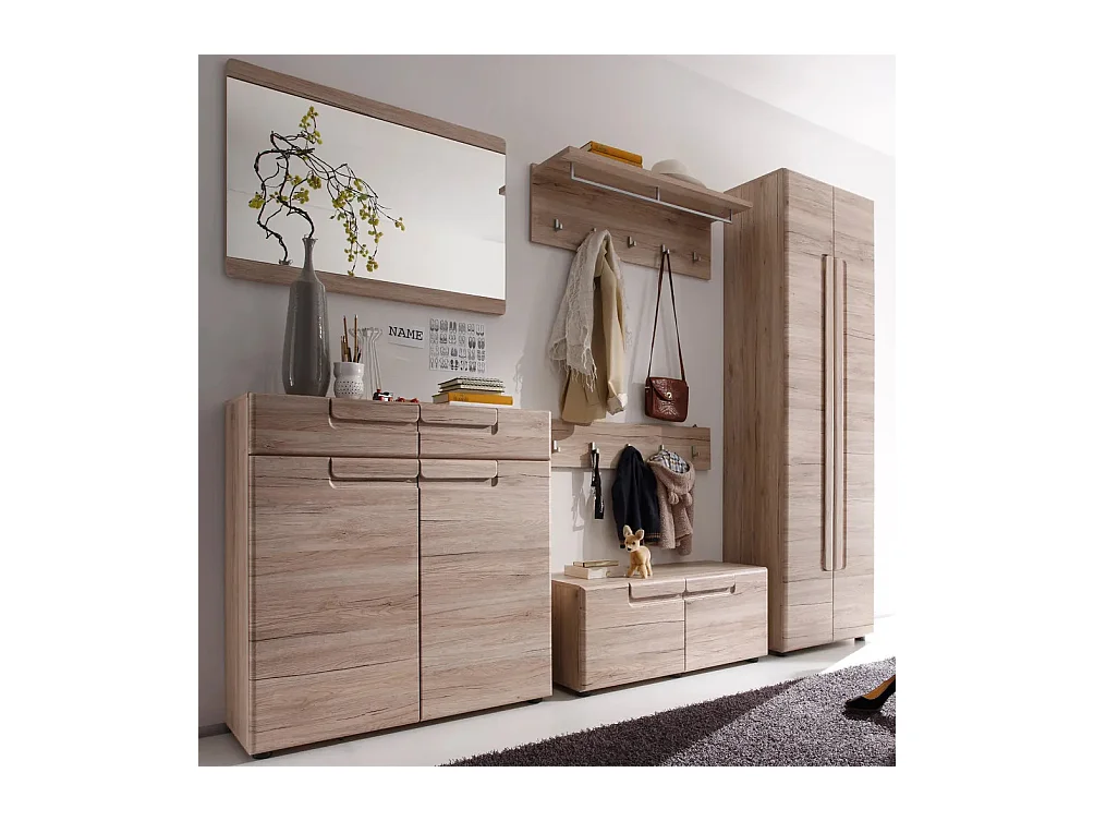 Commode 2 portes chêne San Remo Aurel 90cm