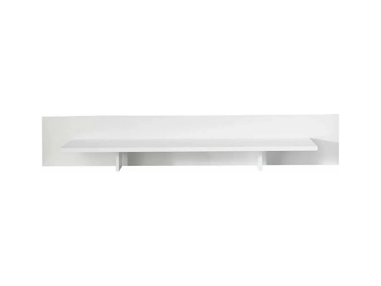 Support TV en bois mélaminé blanc Tako L 153cm