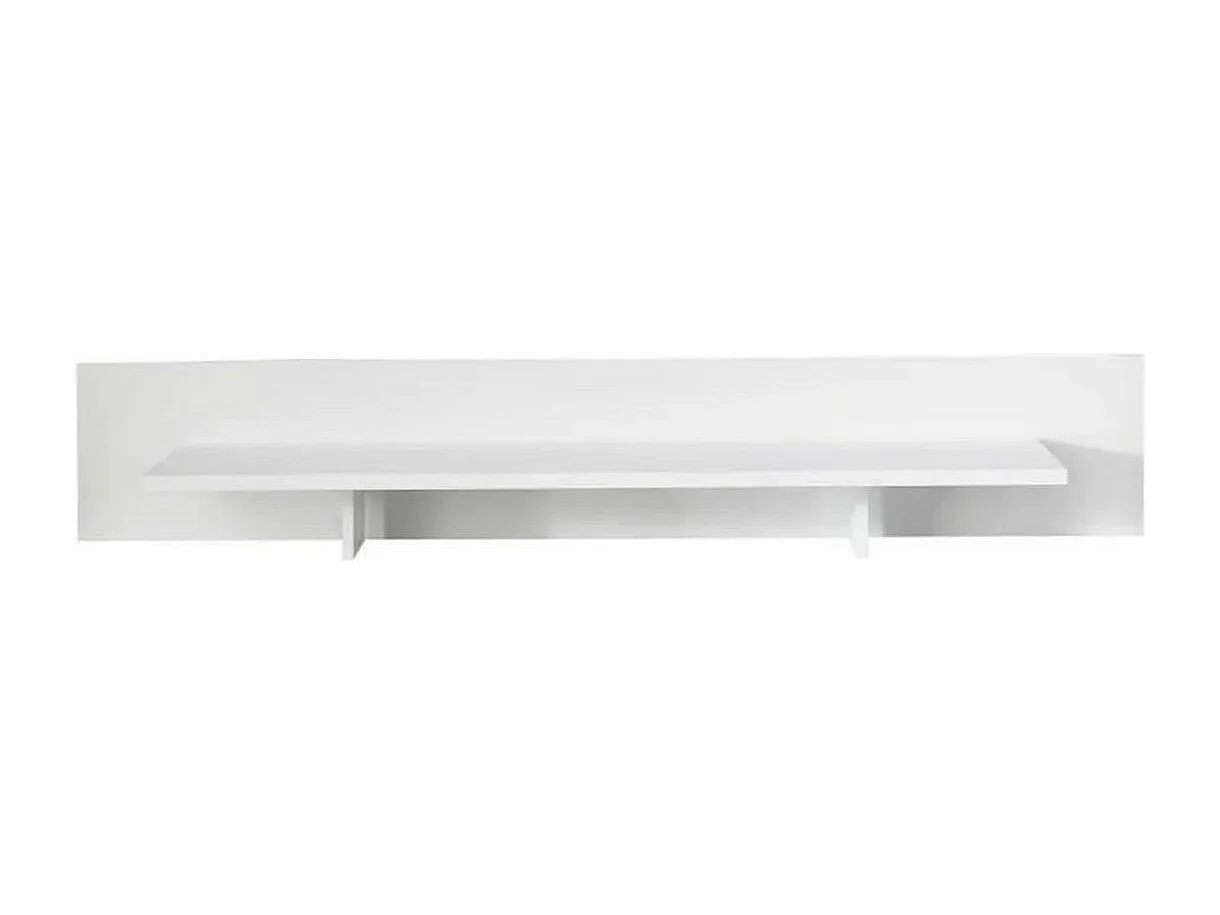 Support TV en bois mélaminé blanc Tako L 153cm