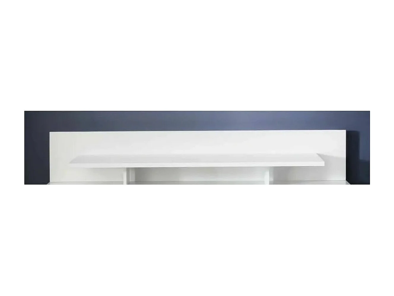 Support TV en bois mélaminé blanc Tako L 153cm