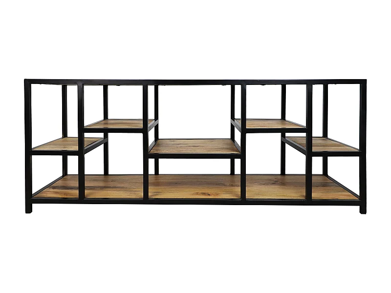 Levels - Meuble TV - Bois de manguier/fer 140*40*55