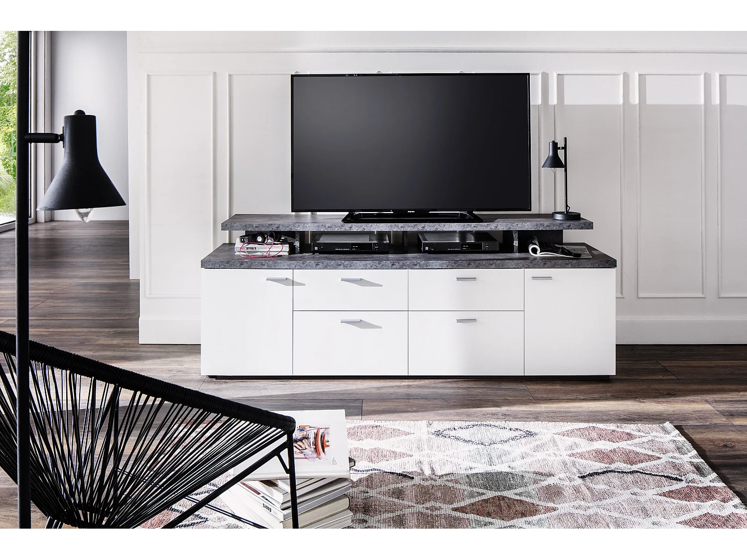 Kolz mat wit tv-meubel 180 cm-