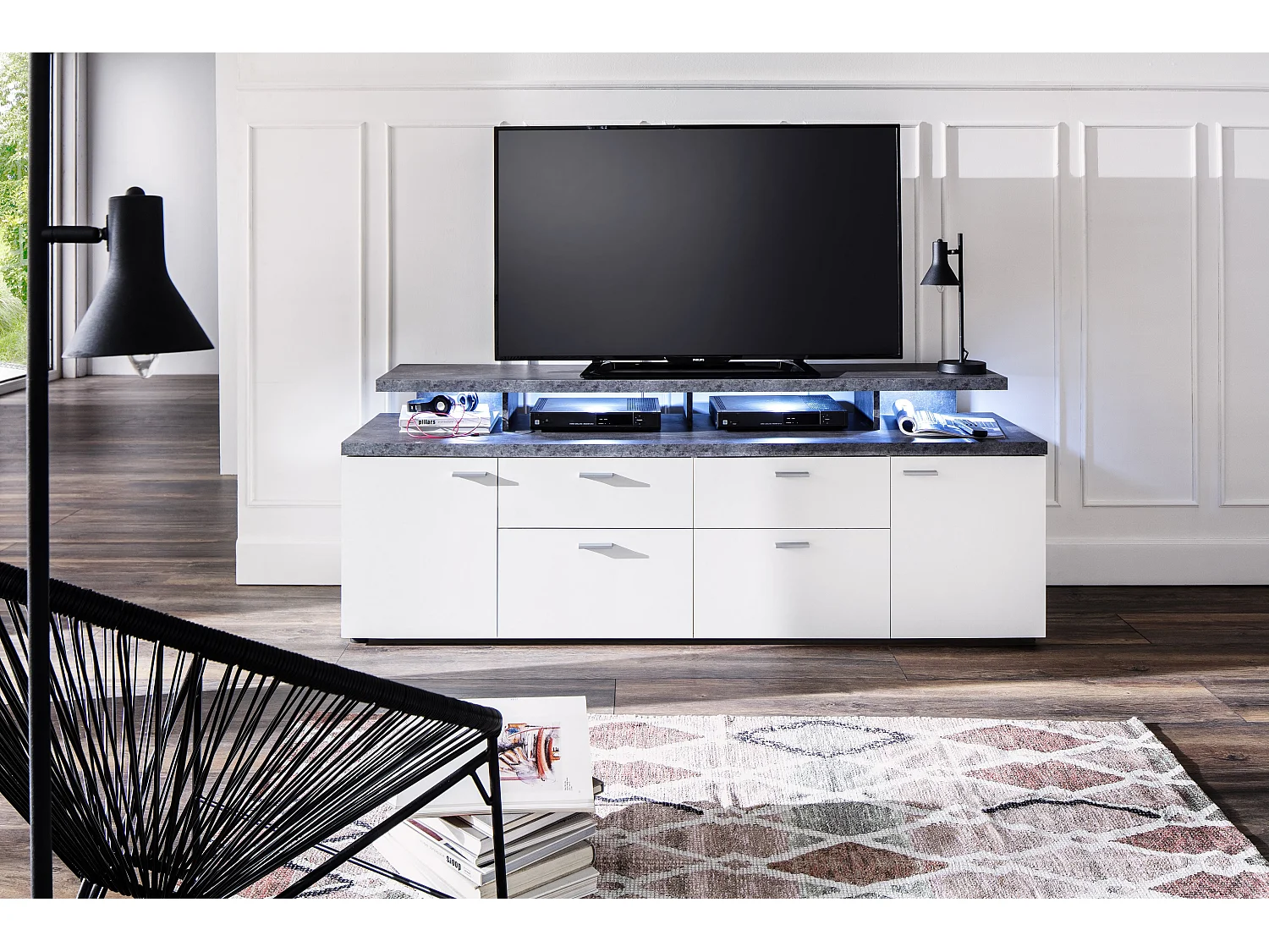 Kolz mat wit tv-meubel 180 cm-