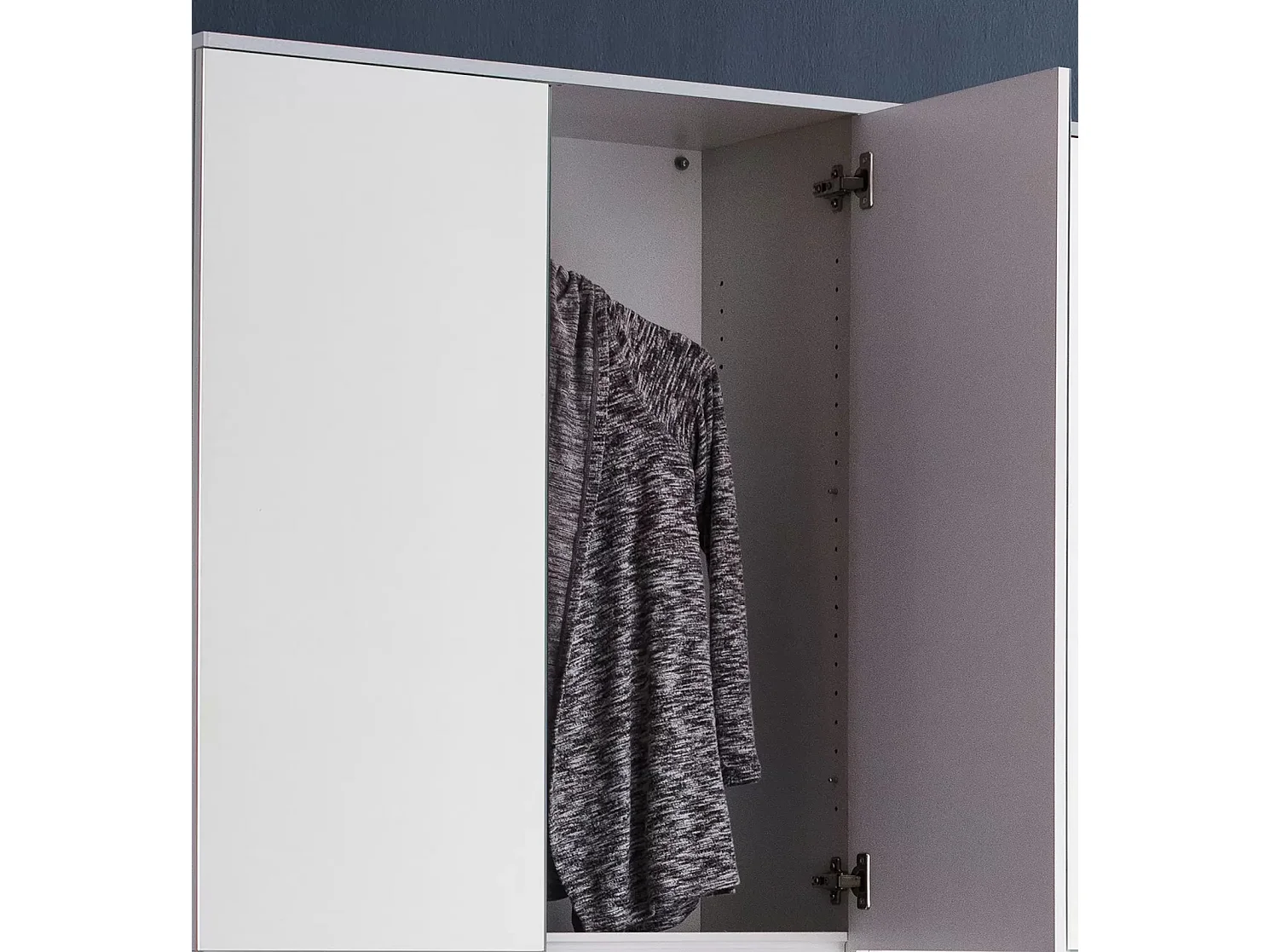 Armoire de rangement 4 portes avec miroir Cartel 74cm