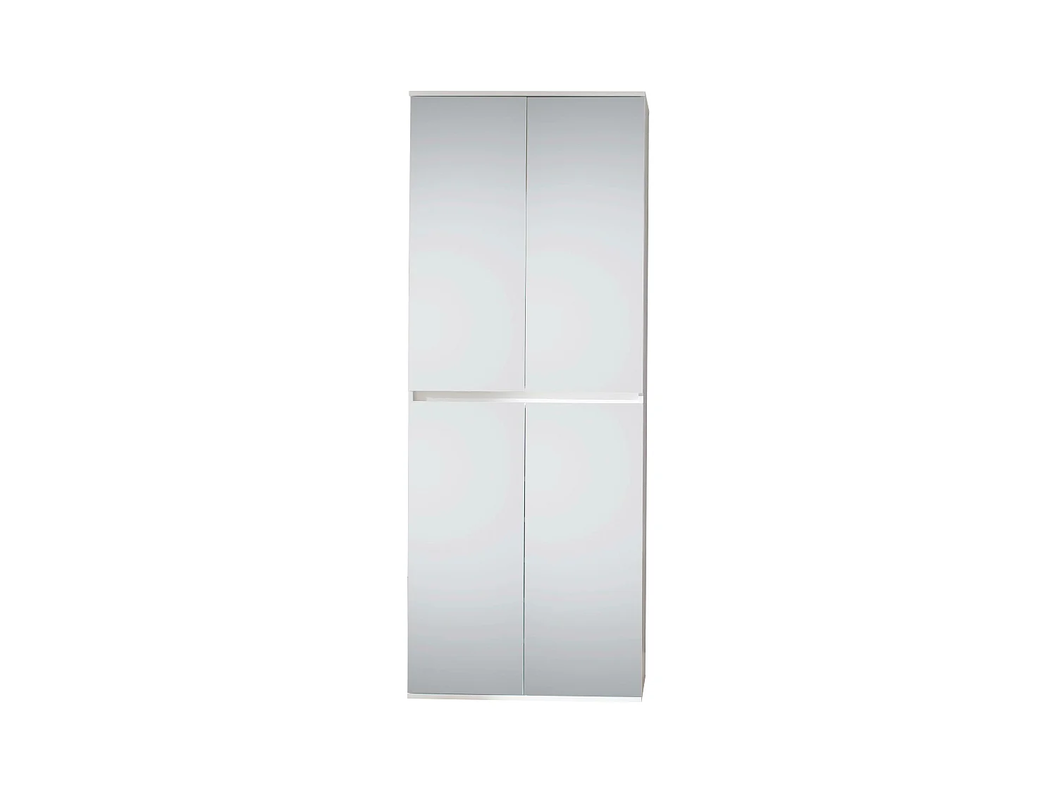Cartel mueble almacenaje 4 puertas con espejo 74 cm