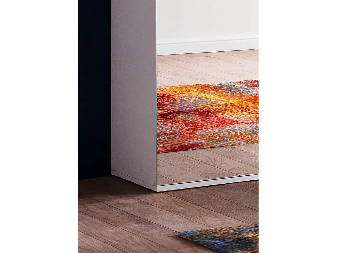 Armoire de rangement 4 portes avec miroir Cartel 74cm