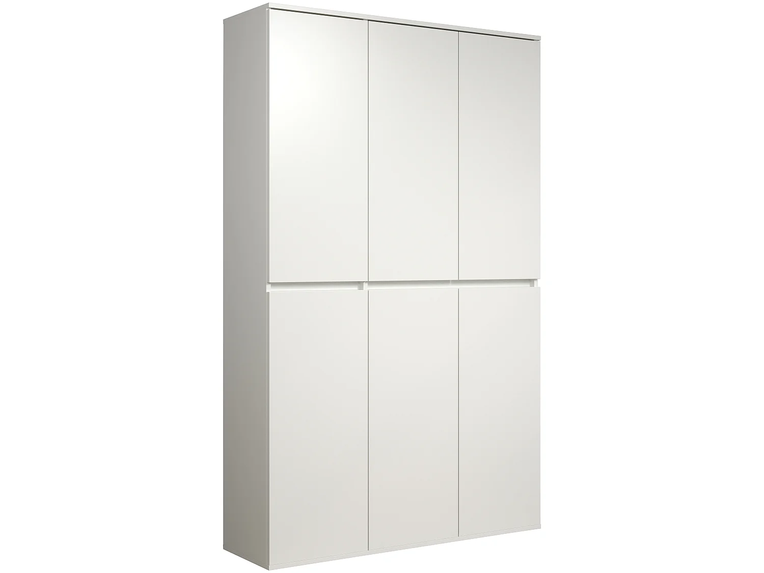 Armoire - Mélaminé - Blanc - 111 - 191 - 34 cm