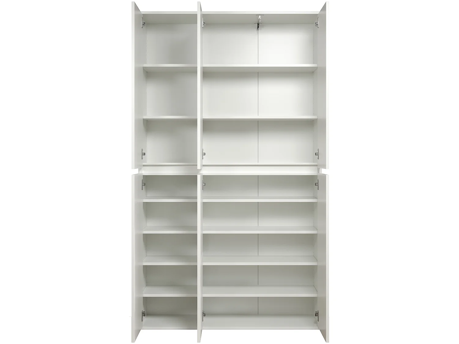 Armoire - Mélaminé - Blanc - 111 - 191 - 34 cm