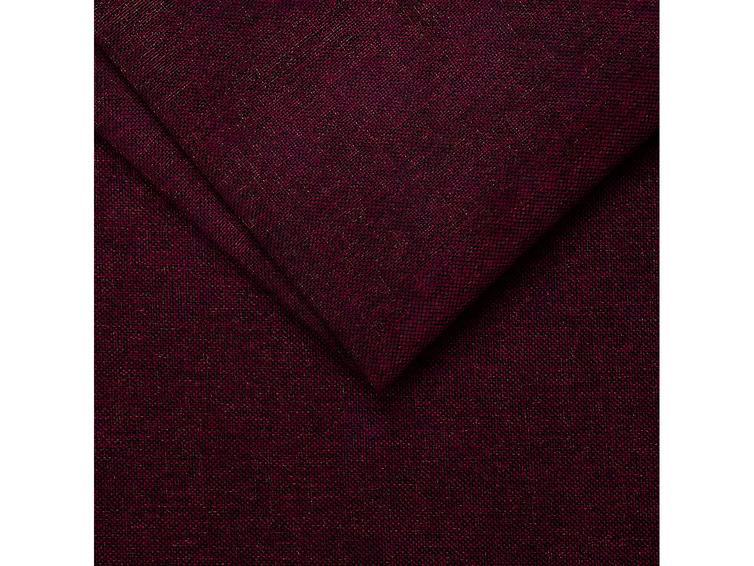 Canapé convertible express MAC MAHON sommier lattes 160cm matelas 16cm tissu tweed rouge mahogany