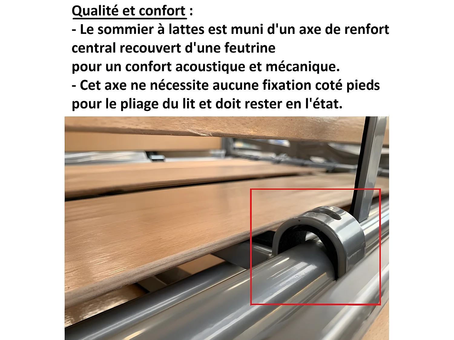 Canapé convertible express MAC MAHON sommier lattes 160cm matelas 16cm tissu tweed rouge mahogany