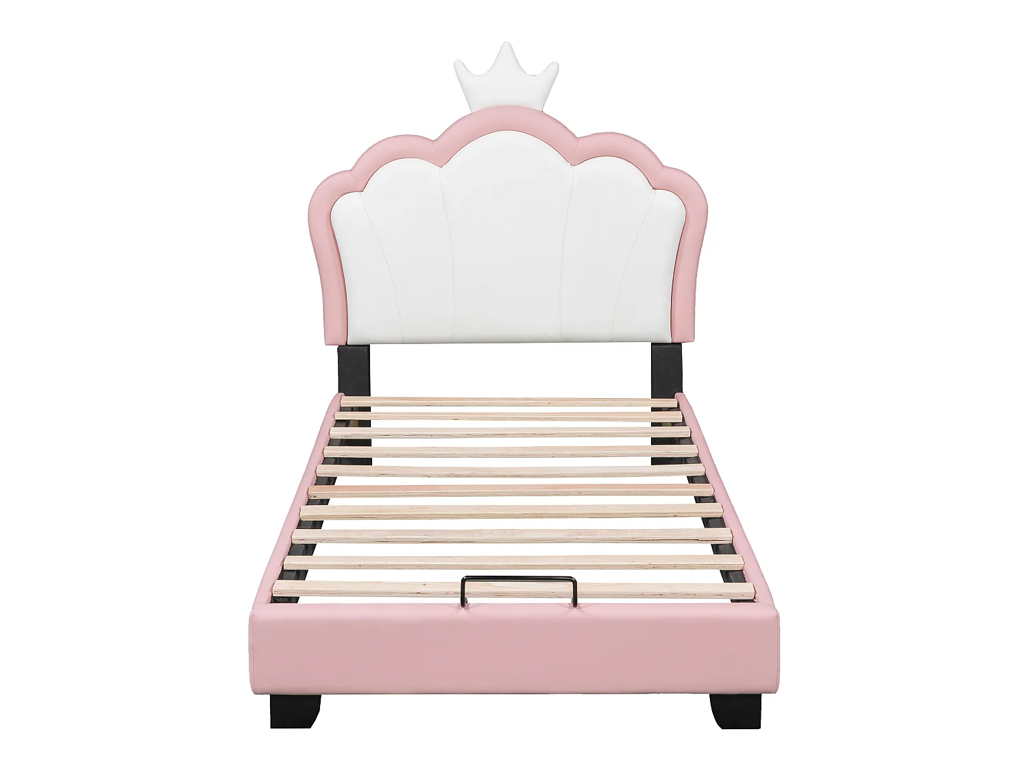 Lit enfant - 90x200 cm Forme de la couronne rose - Sweiko