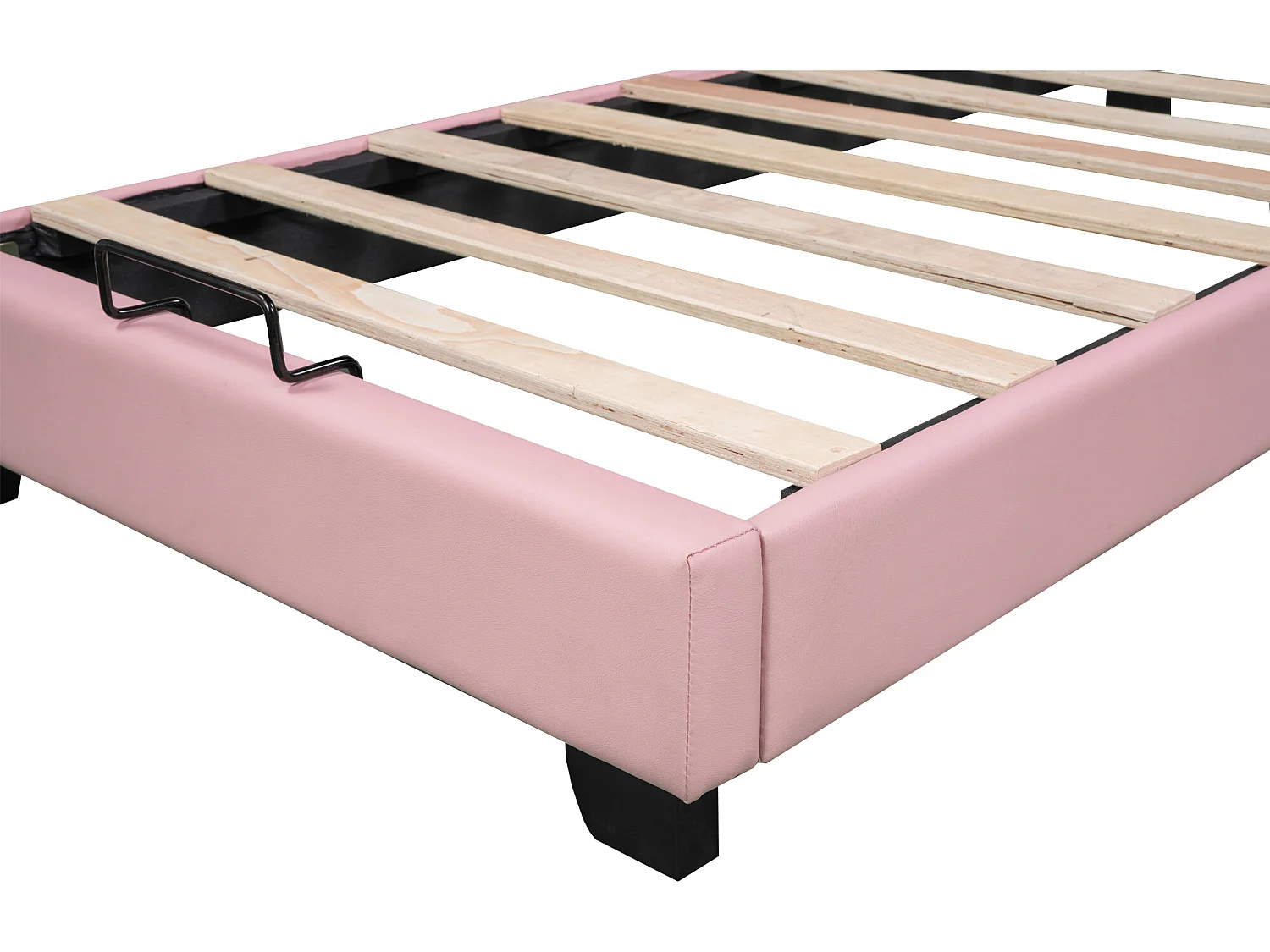 Lit enfant - 90x200 cm Forme de la couronne rose - Sweiko