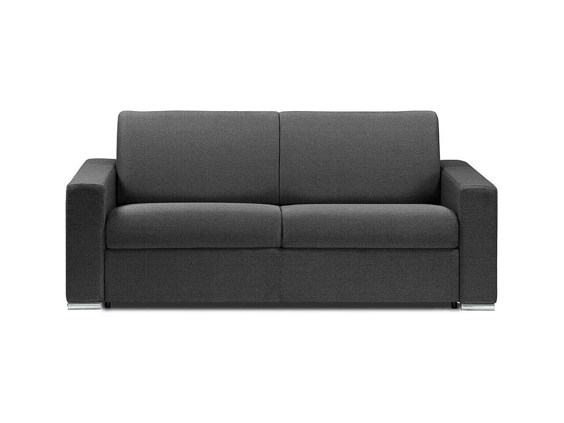Canapé EXPRESS DREAMER Convertible lit 140*16 *192cm tweed gris graphite matelas 16 cm