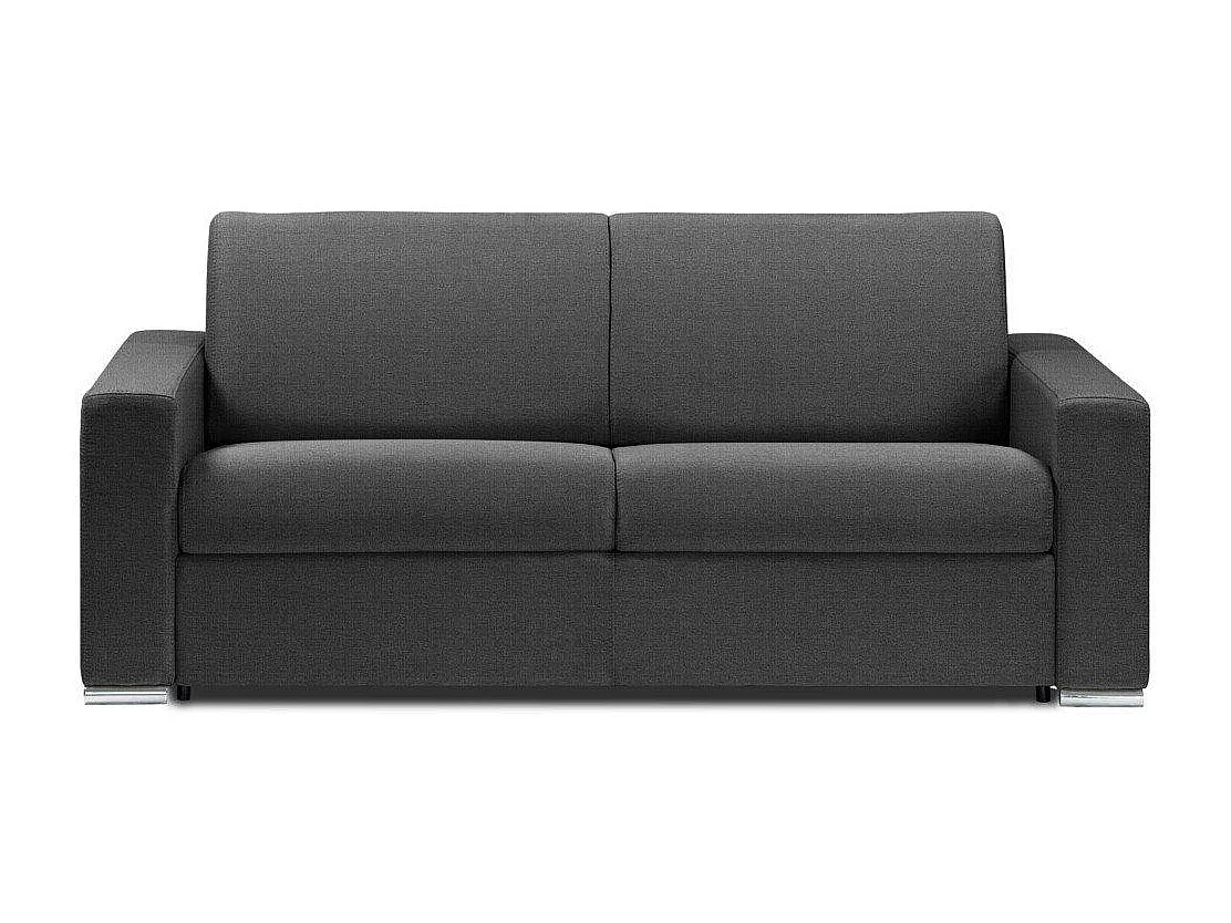 Canapé EXPRESS DREAMER Convertible lit 140*16 *192cm tweed gris graphite matelas 16 cm