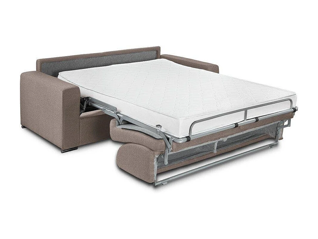Canapé EXPRESS DREAMER Convertible lit 140*16 *192cm tweed gris graphite matelas 16 cm