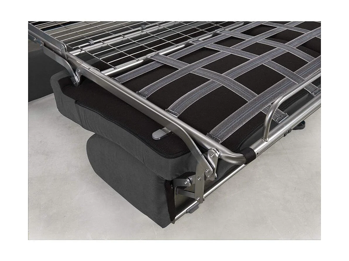 Canapé EXPRESS DREAMER Convertible lit 140*16 *192cm tweed gris graphite matelas 16 cm