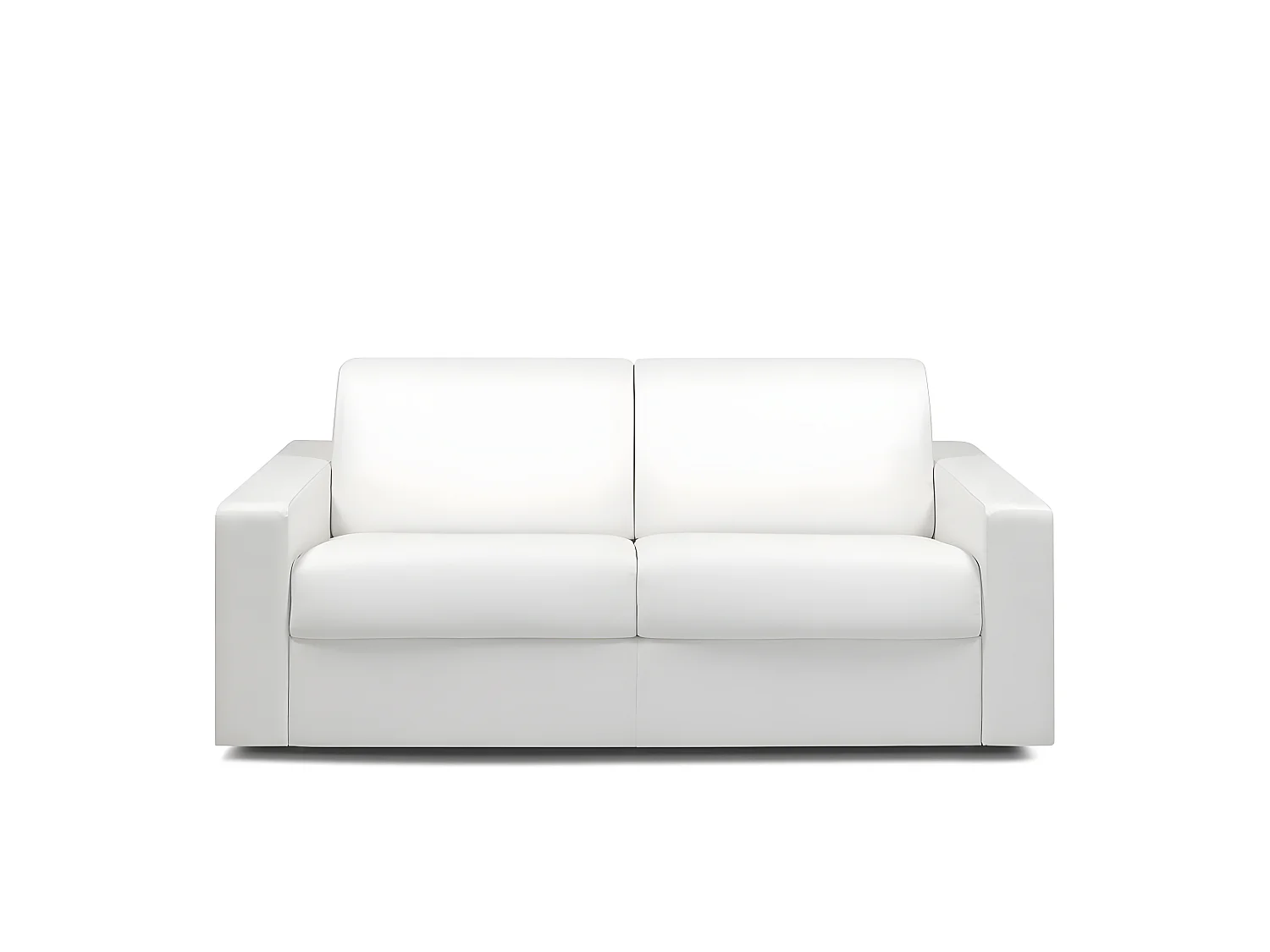 Canapé convertible MIDNIGHT EXPRESS 120cm matelas 16cm polyuréthane blanc