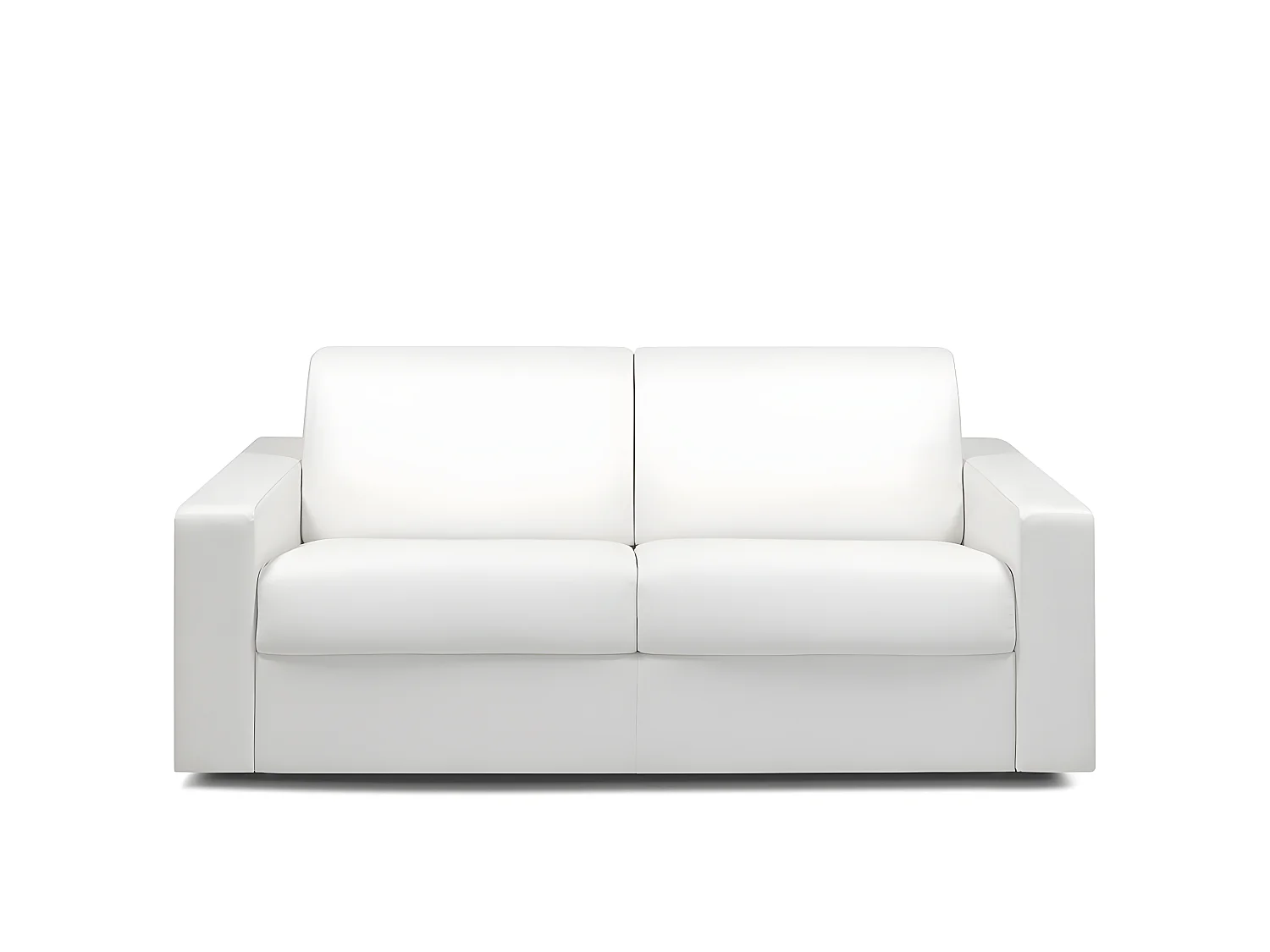 Canapé convertible MIDNIGHT EXPRESS 120cm matelas 16cm polyuréthane blanc