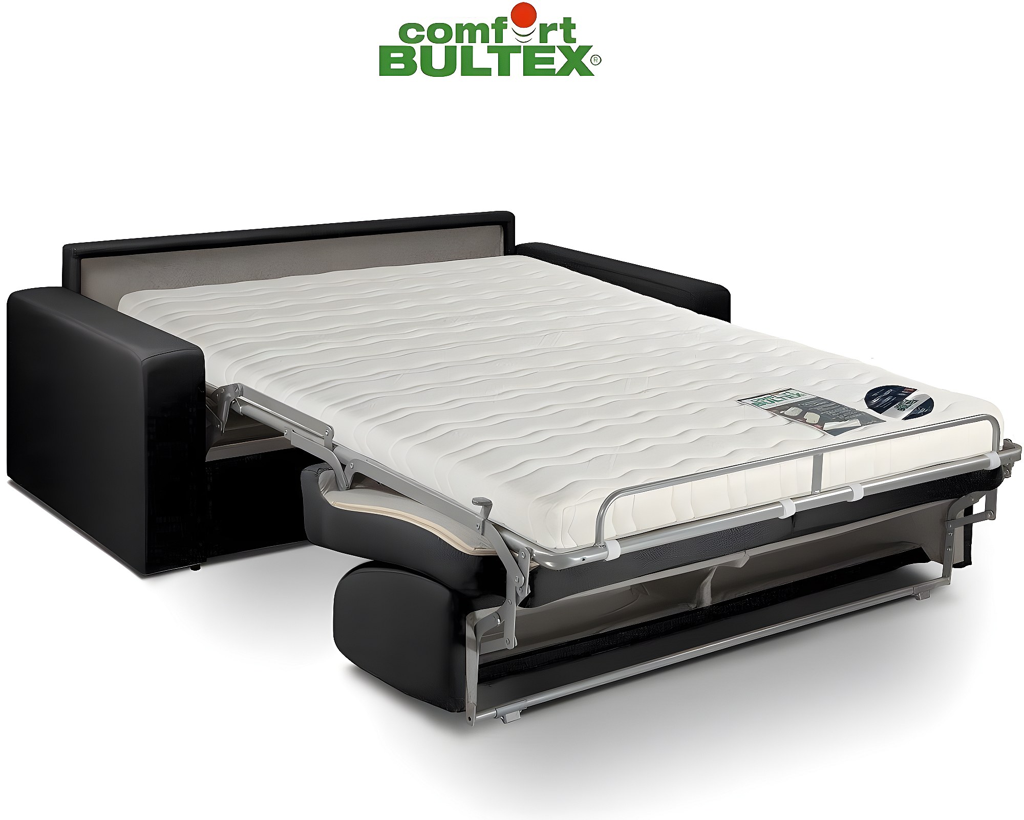 Canapé D'angle Convertible Avec Matelas Bultex Canapé EXPRESS BULTEX DREAM Convertible 120 cm microfibre gris