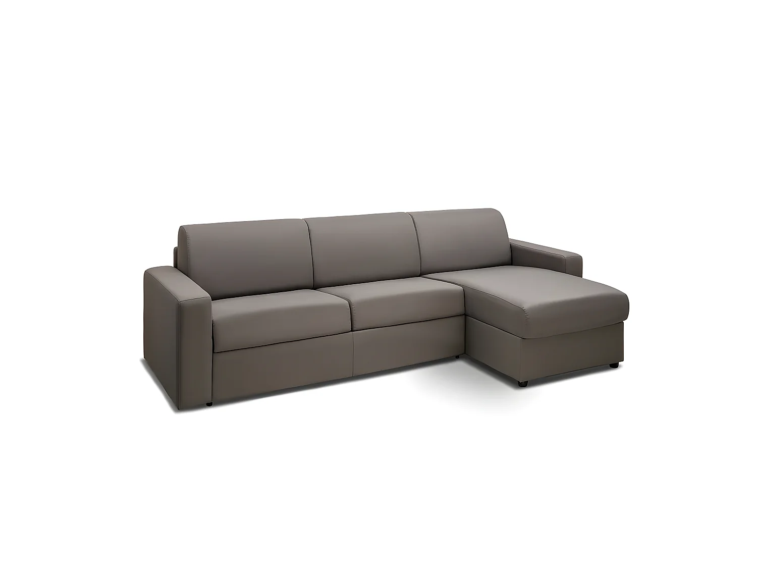 Canapé d'angle réversible  convertible MIDNIGHT gris silver express couchage 140 cm