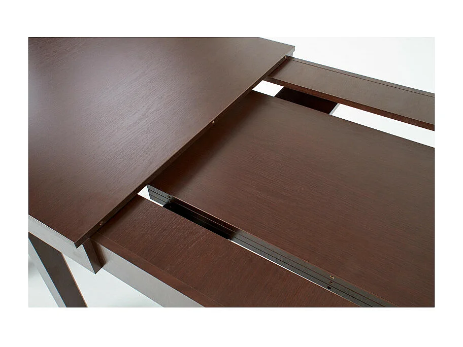 Table 160-300 cm aspect noyer foncé Tatiana