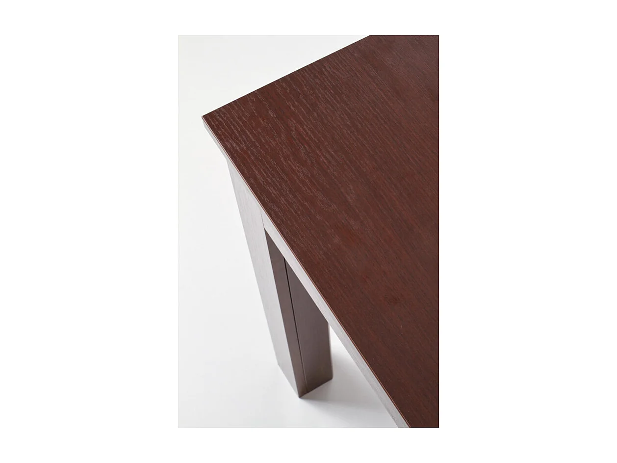 Table 160-300 cm aspect noyer foncé Tatiana