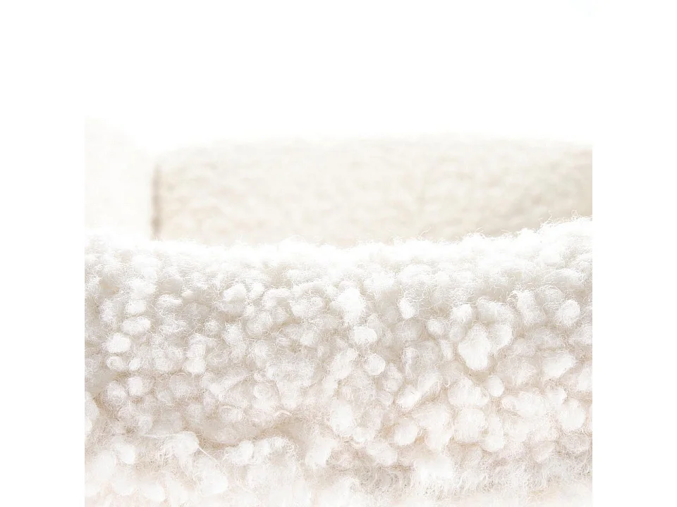 Sedia a dondolo in tessuto arricciato con base in metallo dorato URIELL