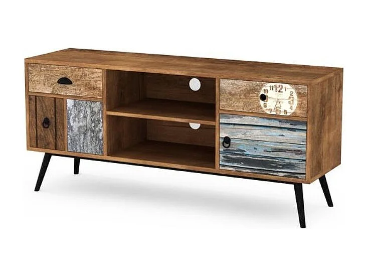 Mueble TV industrial multicolor Alto