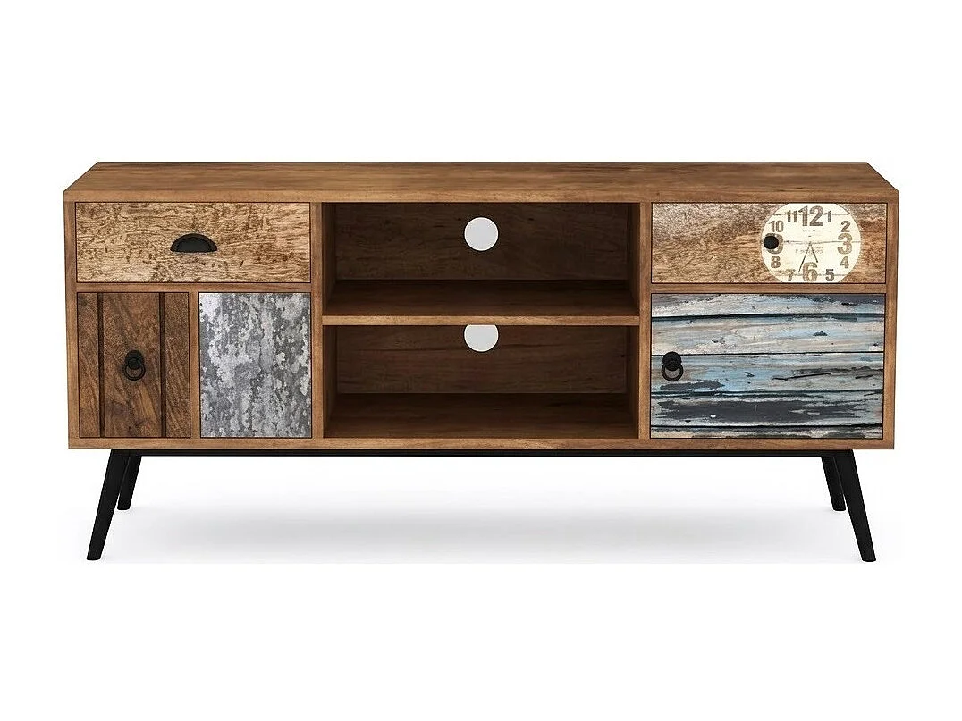 Mueble TV industrial multicolor Alto
