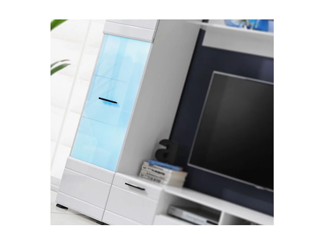 Ensemble meubles TV cachemire avec éclairage LED intégré Terminal