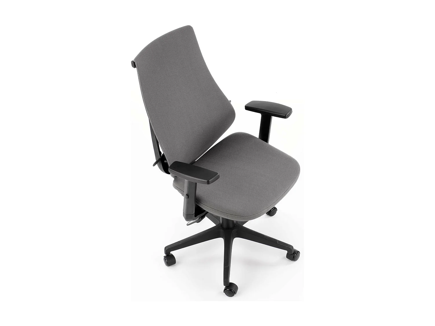 Fauteuil de bureau en tissu gris ajustable en hauteur DIAMOND