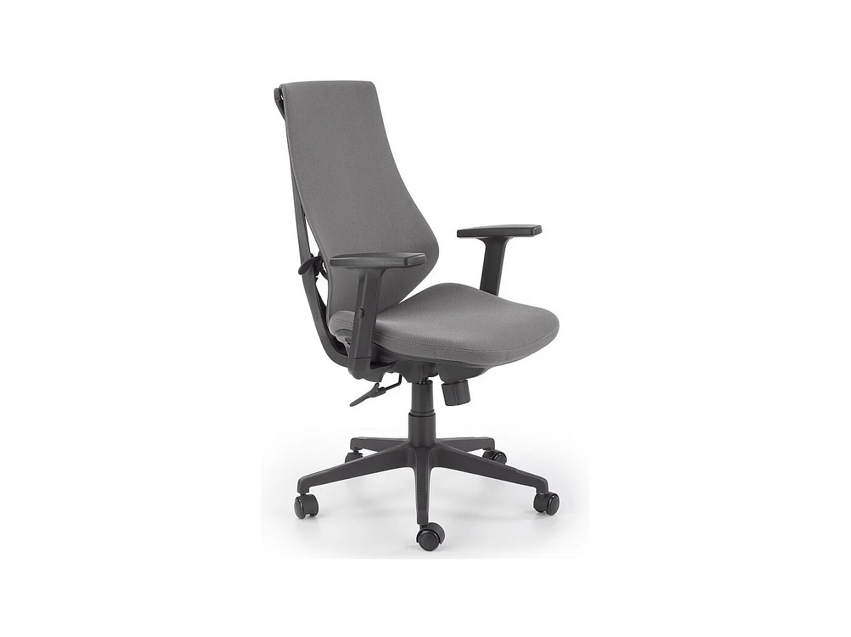 Silla de oficina DIAMOND de tela gris regulable en altura