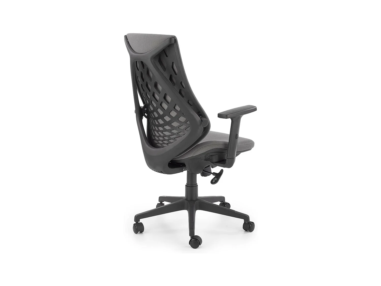 Silla de oficina DIAMOND de tela gris regulable en altura