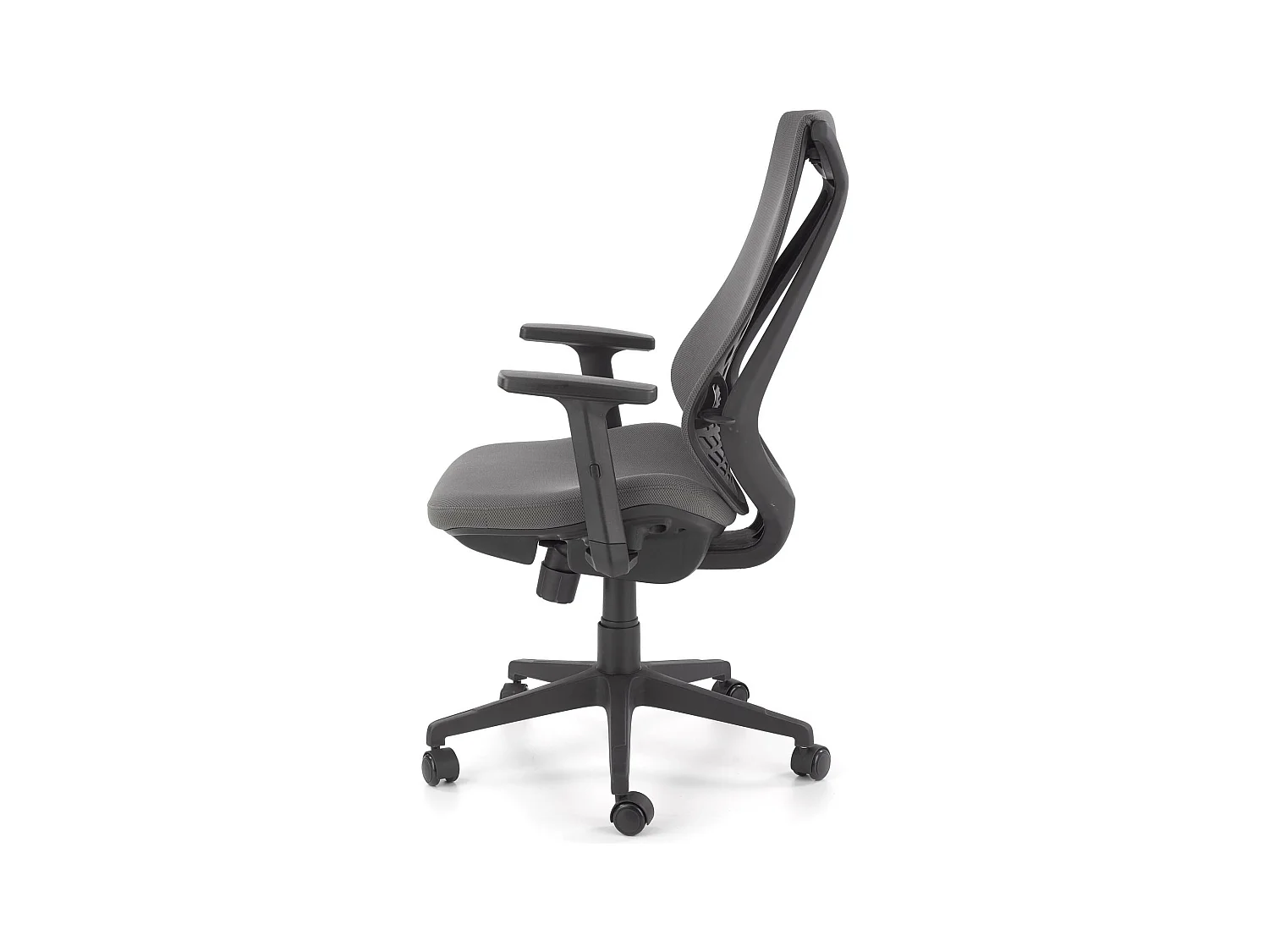 Silla de oficina DIAMOND de tela gris regulable en altura