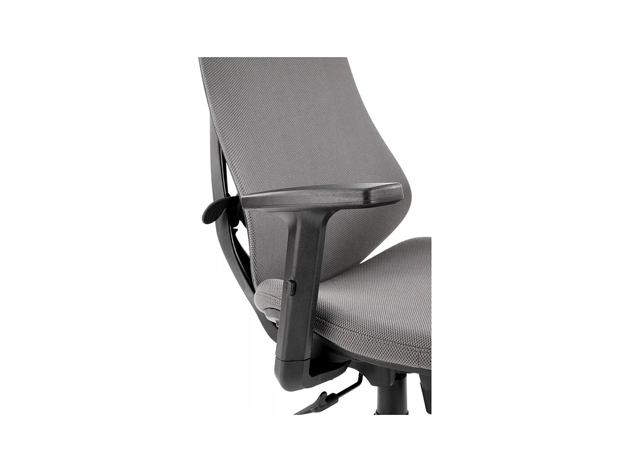 Silla de oficina DIAMOND de tela gris regulable en altura