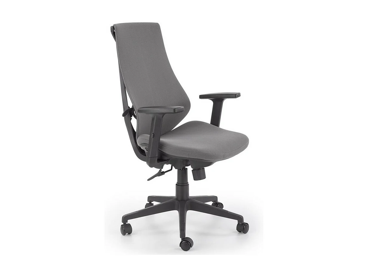 Silla de oficina DIAMOND de tela gris regulable en altura