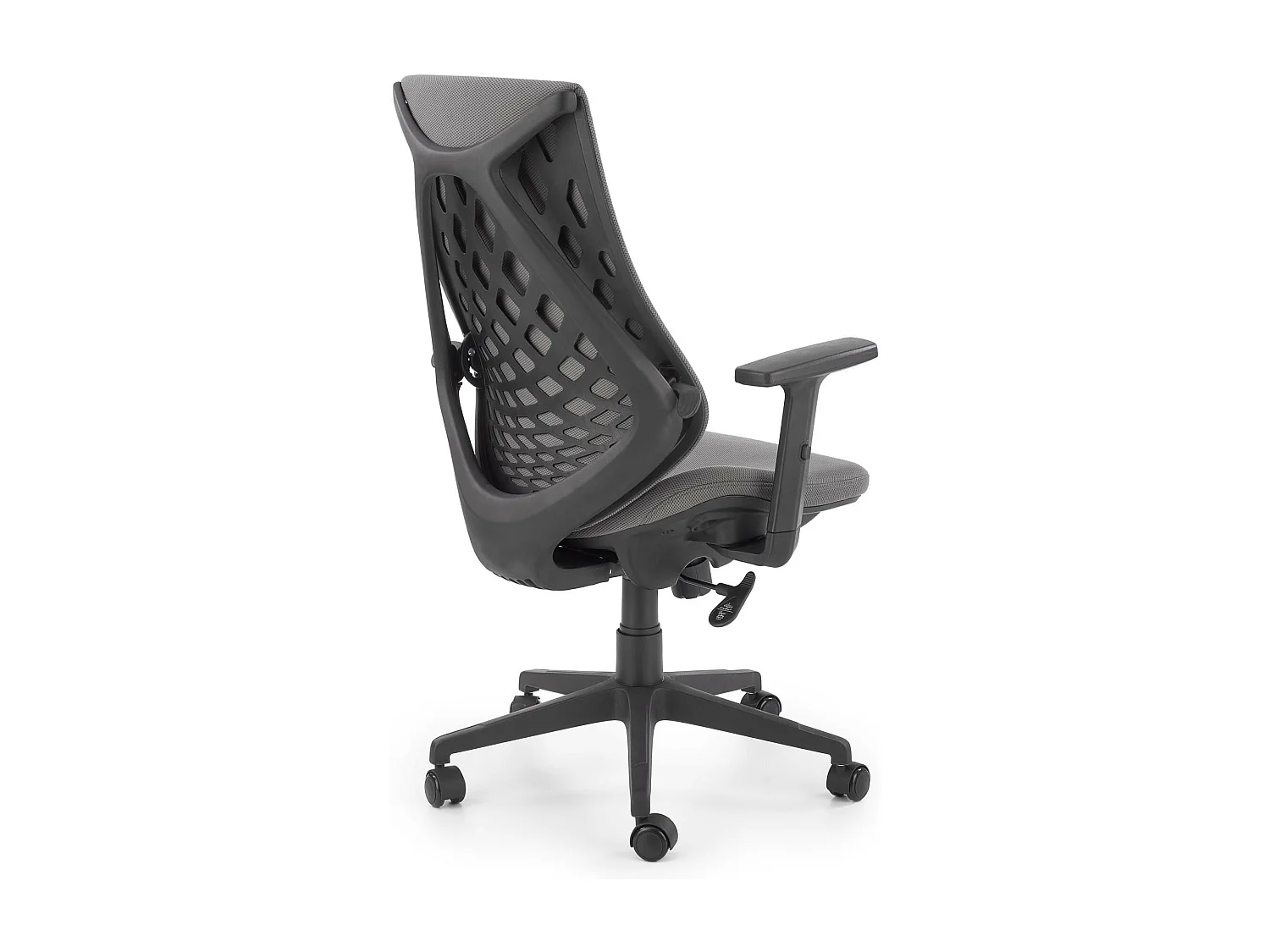 Silla de oficina DIAMOND de tela gris regulable en altura